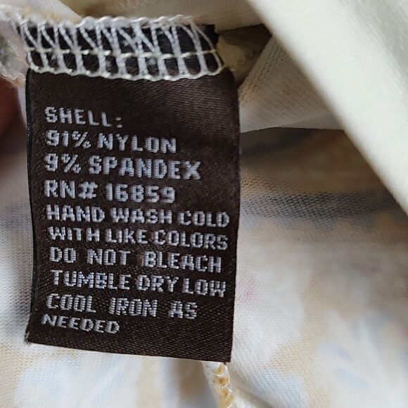 J. McLaughlin Signature Tee Catalina Cloth Paisley 3/4 Length Sleeve Top - Picture 7 of 9